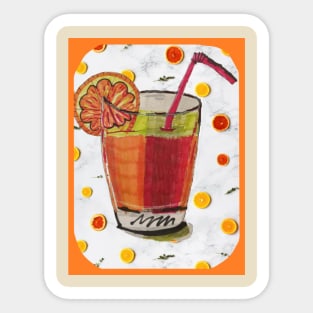 Fresh Citrus Juice Sticker